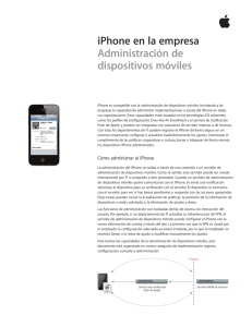 iPhone en la empresa Administración de dispositivos móviles