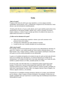 &iquest;Qu&eacute; es la gota? - Cleveland Clinic