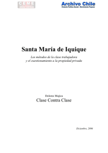 Santa Maria de Iquique. Dolores Mujica. CcC