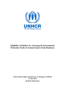 Eligibility Guidelines for Assessing the International