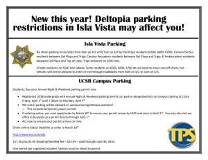 New this year! Deltopia parking restrictions in Isla Vista may affect you!