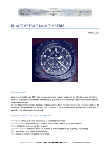 el altímetro y la altimetría