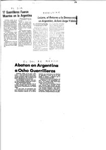 17 Guerrilleros Fueron— Muertos en la Argentina