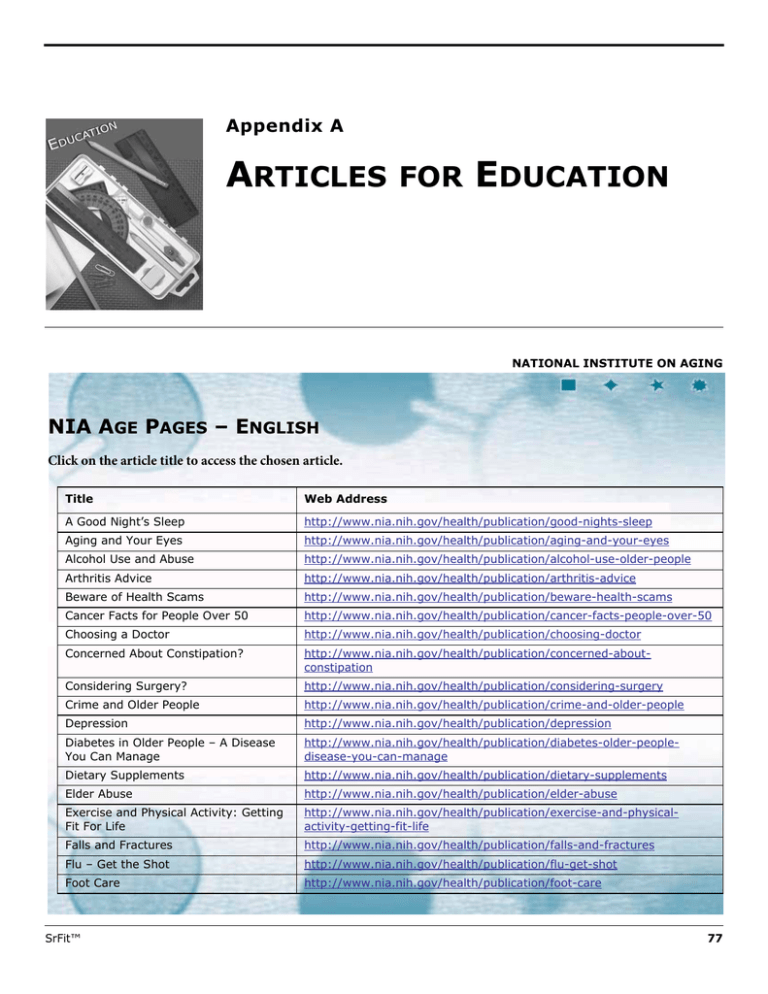 articles for education