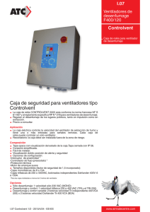Caja de seguridad para ventiladores típo Controlvent