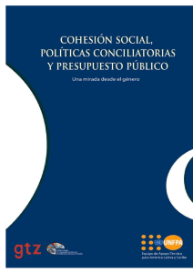 Cohesión Social, Políticas Conciliatorias y Presupuesto Público