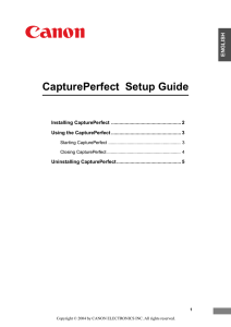 CapturePerfect Setup Guide
