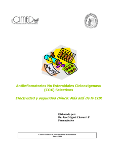 Antiinflamatorios no esteroidales ciclooxigenasa (COX) selectivos