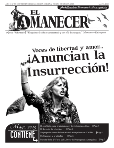 ¡Anuncian la Insurrección! - Periódico anárquico El Amanecer