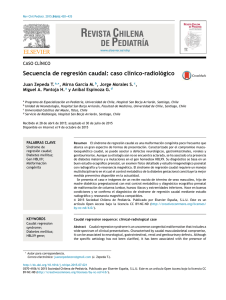 Secuencia de regresión caudal: caso clínico-radiológico