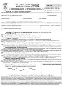 sol·licitud llicència d`ocupació solicitud licencia de