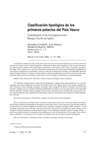 Clasificación tipológica de los primeros palacios del País Vasco