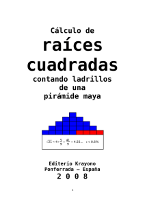 Cálculo de contando ladrillos de una pirámide maya 2 0 0 8
