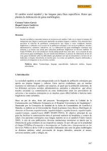 76. El cambio social español y las lenguas para fines específicos