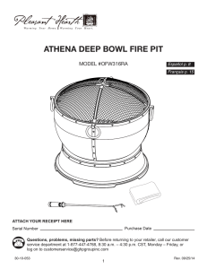 ATHENA DEEP BOWL FIRE PIT