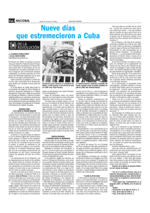 Nueve días que estremecieron a Cuba