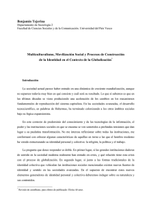 multiculturalismo, movilización social y procesos de construccion de la