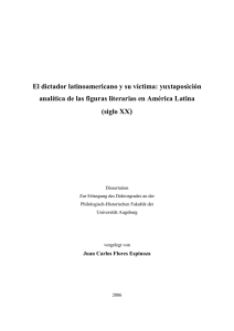 Literalización y ficcionalización de la dictadura latinoamericana del