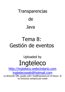 Tema 8: Gestión de eventos - Ingteleco-Web