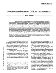 Producción de vacuna DTP en las Américas1