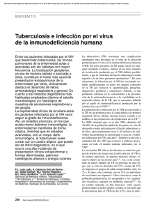 Tuberculosis e infección por el virus de la inmunodeficiencia humana