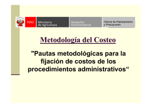 EXPOSICION METODOLOGIA DE COSTEO