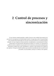 Capítulo 2: Control de procesos y sincronización