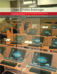 Sala Charles Babbage - Departamento de Sistemas