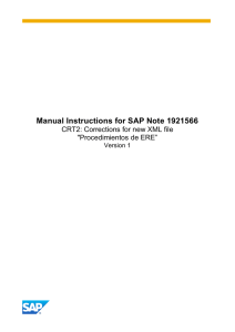 Manual Instructions for SAP Note 1921566