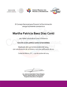 Martha Patricia Baez Diaz Conti