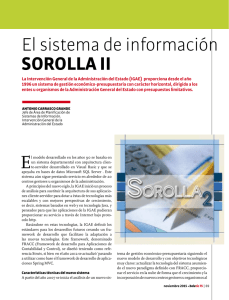 El sistema de información SOROLLA II