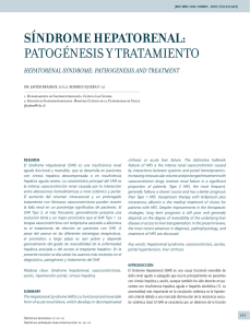síndrome hepatorenal: patogénesis y tratamiento