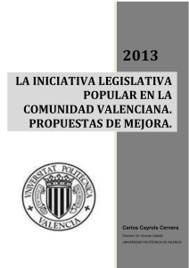 la iniciativa legislativa popular en la comunidad valenciana