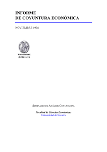 Informe de Coyuntura Económica Noviembre 1998. Seminario de