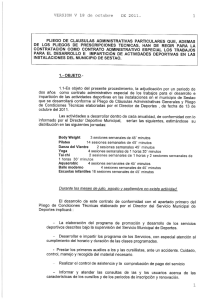 PLIEGO DE CLAUSULAS ADMINISTRATIVAS PARTICULARES