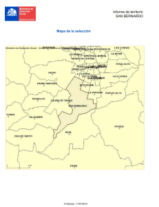Informe de territorio SAN BERNARDO Mapa de la selección