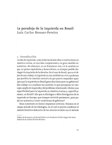 La paradoja de la izquierda en Brasil - Bresser