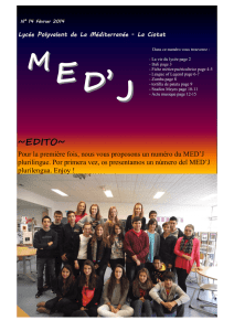 Med`J 14.pub - Lycée de la Méditerranée