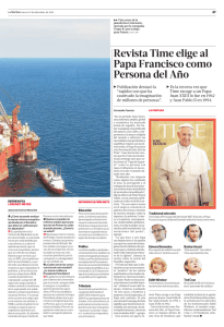 Revista Time elige al Papa Francisco como Persona