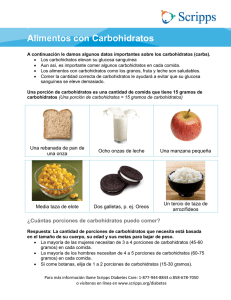 Alimentos con Carbohidratos (Carbohyrdrate Foods)