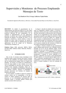 Supervisión y Monitoreo de Procesos Empleando Mensajes de Texto