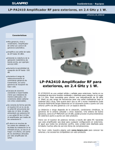 LP-PA2410 Amplificador RF para exteriores, en 2.4 GHz y