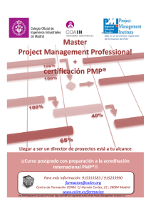 Master Master Project Management Professional + certificación PMP®