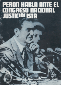 Perón habla entre el Congreso Nacional