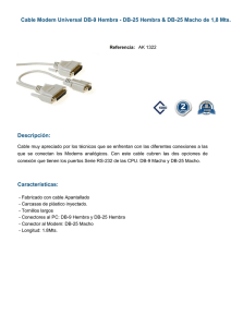 Cable Modem Universal DB-9 Hembra