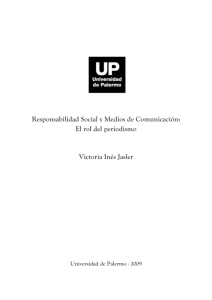 Responsabilidad Social y Medios de Comunicación: El