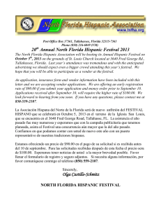 The North Florida Hispanic Association will be hosting the10th