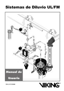 Sistema de diluvio. Actuación hidráulica, eléctrica y