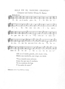ALLÁ EN EL RANCHO GRANDE* Composer and Author Silvano R