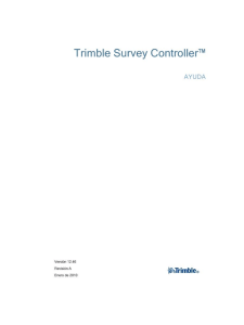 Trimble Survey Controller - Manual Usuario